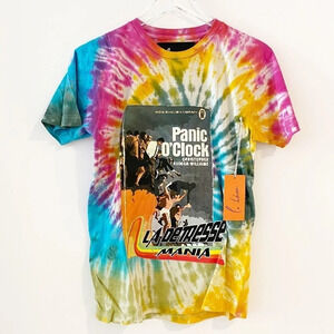 La Detresse Tie Dye Rainbow Rocker Band Tropicali Tee Shirt Size Small
